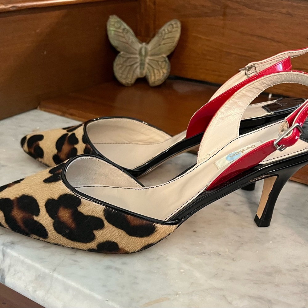 Boden Animal Print Heels, size 38